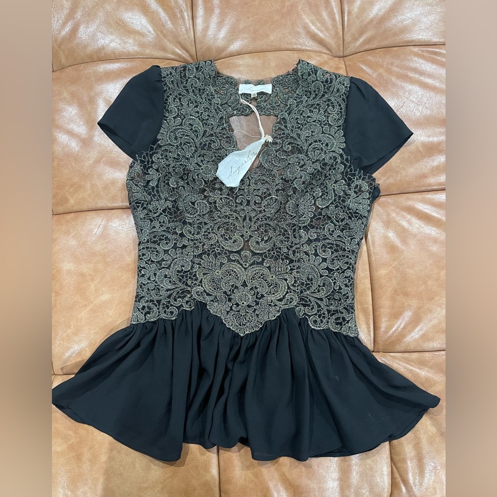 Green Peplum Blouse